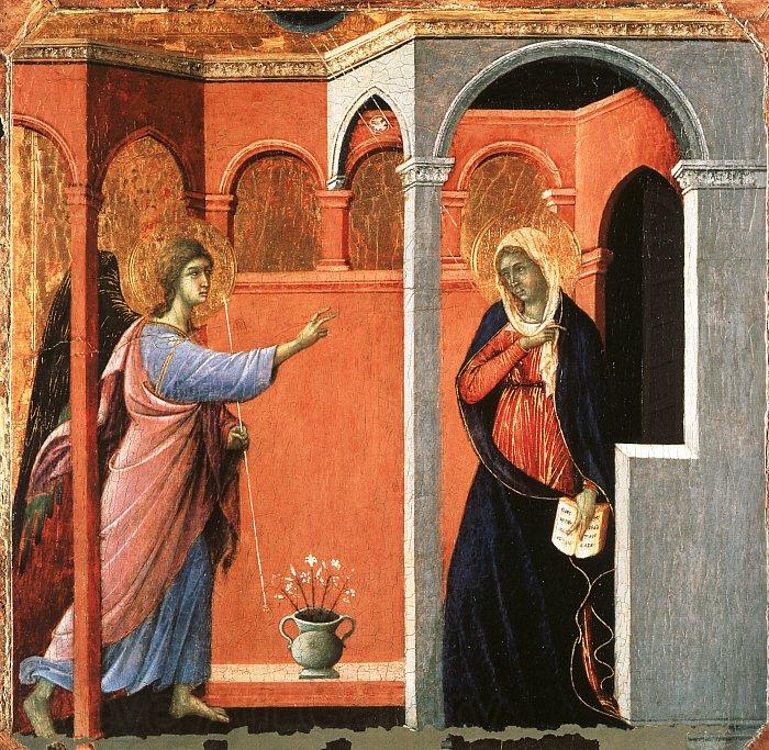 Duccio di Buoninsegna Annunciation Norge oil painting art